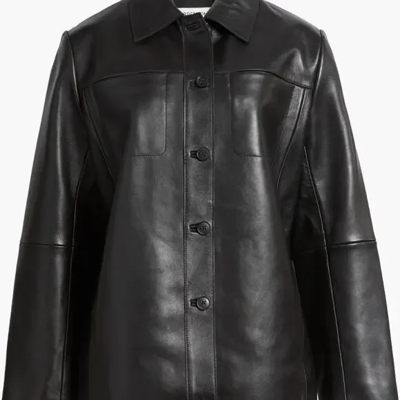 Nordstrom black leather jacket new - Picture 3 of 8